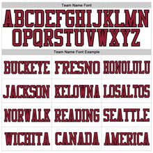 Load image into Gallery viewer, Custom White Cardinal-Black Mesh Authentic Football Jersey
