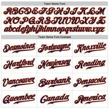Load image into Gallery viewer, Custom White Navy-Orange Authentic Sleeveless Baseball Jersey
