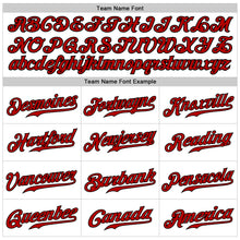 Load image into Gallery viewer, Custom White Red-Black Authentic Sleeveless Baseball Jersey
