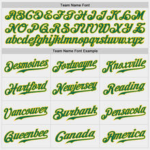 Load image into Gallery viewer, Custom White Kelly Green-Gold Authentic Baseball Jersey
