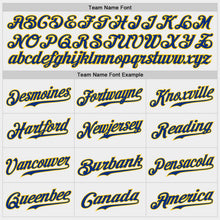Load image into Gallery viewer, Custom White Royal-Gold Authentic Baseball Jersey
