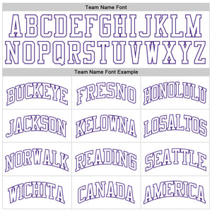 Custom White White-Purple Authentic Throwback Basketball Jersey