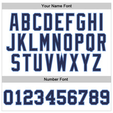 Load image into Gallery viewer, Custom White Navy-Light Blue Authentic Throwback Basketball Jersey
