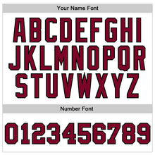 Load image into Gallery viewer, Custom White Maroon-Black Authentic Throwback Basketball Jersey
