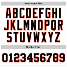 Load image into Gallery viewer, Custom White Black-Orange Authentic Throwback Basketball Jersey
