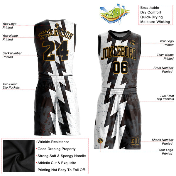 Custom Black Gold Authentic City Edition Basketball Jersey Fast Shipping –  FiitgCustom