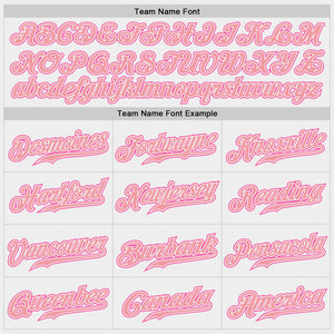 Custom White Medium Pink-Pink Authentic Baseball Jersey