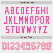 Load image into Gallery viewer, Custom White Medium Pink-Pink Authentic Baseball Jersey
