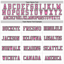 Load image into Gallery viewer, Custom White Green-Pink Mesh Authentic Football Jersey
