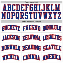 Load image into Gallery viewer, Custom White Royal-Red Authentic Throwback Basketball Jersey
