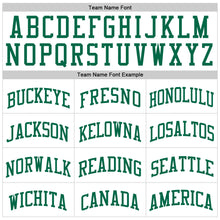Load image into Gallery viewer, Custom White Kelly Green Authentic Throwback Basketball Jersey
