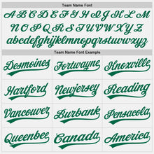 Load image into Gallery viewer, Custom White Kelly Green Authentic Baseball Jersey
