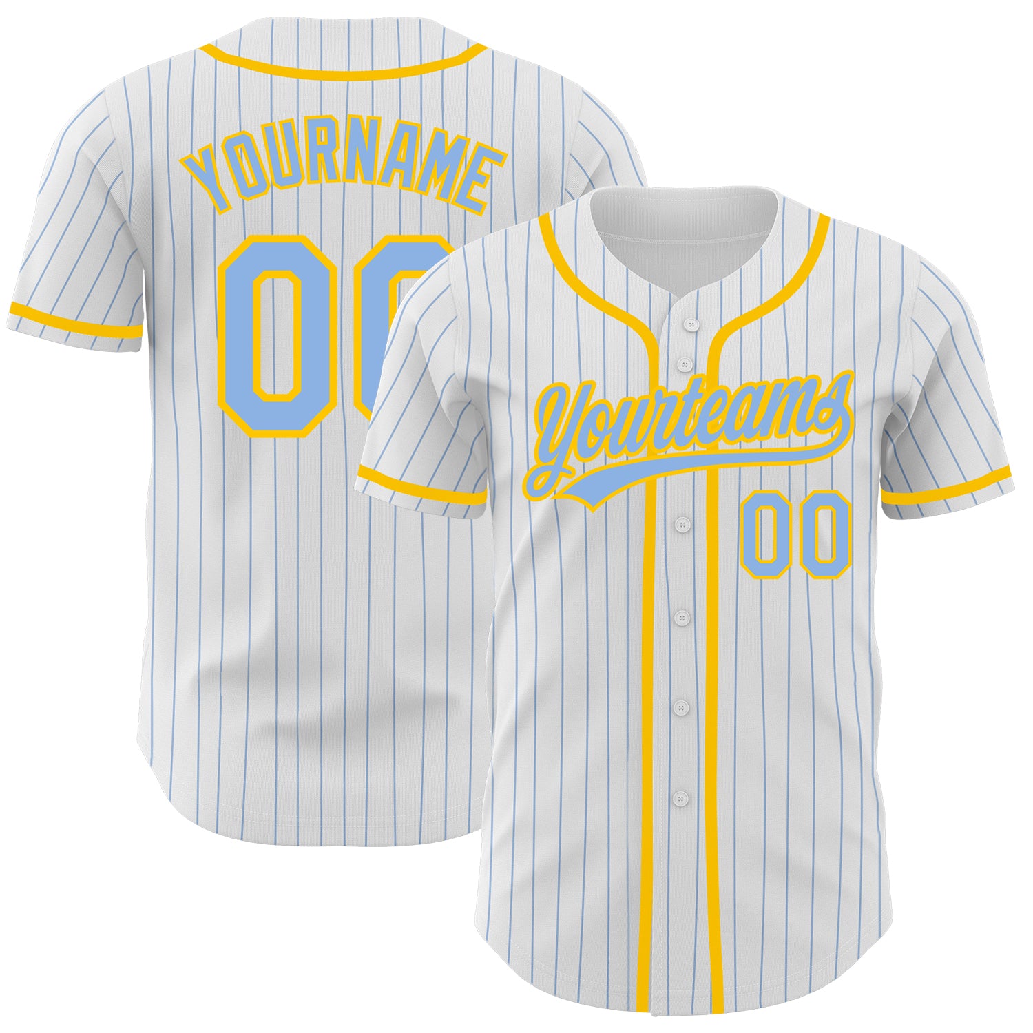 Custom Powder Blue Baseball Jerseys & Uniforms