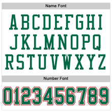 Load image into Gallery viewer, Custom White Kelly Green-Red Mesh Authentic Football Jersey
