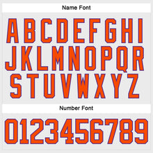 Load image into Gallery viewer, Custom White Orange-Purple Hockey Lace Neck Jersey
