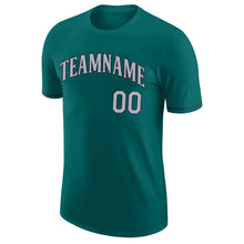 Load image into Gallery viewer, Custom Aqua Gray-Navy Performance T-Shirt
