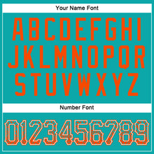 Load image into Gallery viewer, Custom Aqua Orange-White Authentic Drift Fashion Baseball Jersey
