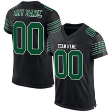 Load image into Gallery viewer, Custom Black Gotham Green-White Mesh Authentic Football Jersey
