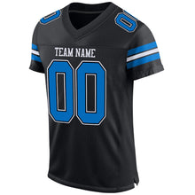 Load image into Gallery viewer, Custom Black Panther Blue-White Mesh Authentic Football Jersey
