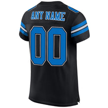 Load image into Gallery viewer, Custom Black Panther Blue-White Mesh Authentic Football Jersey
