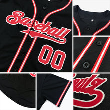 Load image into Gallery viewer, Custom Black Orange Authentic Baseball Jersey
