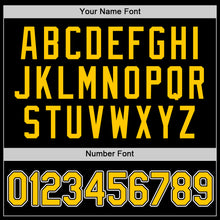 Load image into Gallery viewer, Custom Black Gold-White Authentic Baseball Jersey
