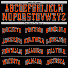 Load image into Gallery viewer, Custom Black Orange-White Authentic Baseball Jersey
