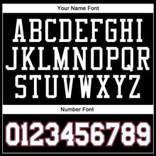 Load image into Gallery viewer, Custom Black White-Orange Authentic Throwback Basketball Jersey
