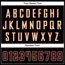 Load image into Gallery viewer, Custom Black Crimson-City Cream Authentic Baseball Jersey
