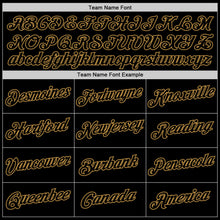 Load image into Gallery viewer, Custom Black Black-Old Gold Performance T-Shirt
