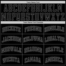 Load image into Gallery viewer, Custom Black Black-Gray Authentic Skull Fashion Baseball Jersey
