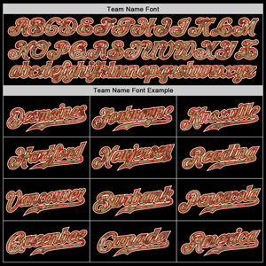 Custom Black Camo-Red Authentic Baseball Jersey