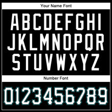 Load image into Gallery viewer, Custom Black White-Teal Authentic Baseball Jersey
