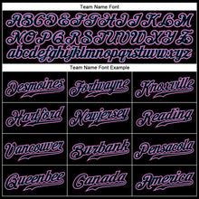Load image into Gallery viewer, Custom Black Black-Pink Authentic Baseball Jersey
