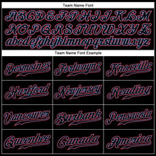 Load image into Gallery viewer, Custom Black Black-Red Authentic Baseball Jersey
