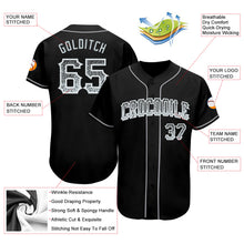 Load image into Gallery viewer, Custom Black Silver-White Authentic Drift Fashion Baseball Jersey
