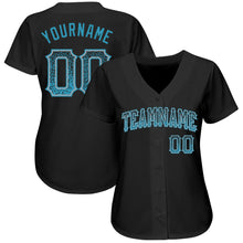 Load image into Gallery viewer, Custom Black Panther Blue-Gray Authentic Drift Fashion Baseball Jersey
