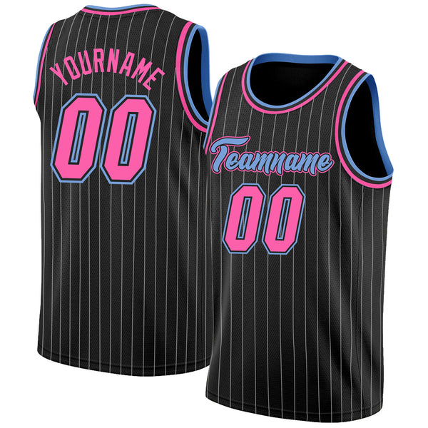 Custom Neon Green Pink-Navy Authentic Basketball Jersey Fast Shipping –  FiitgCustom