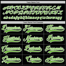 Load image into Gallery viewer, Custom Black Neon Green-White Hockey Jersey
