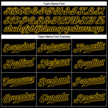 Load image into Gallery viewer, Custom Black Black-Gold Sports Pants
