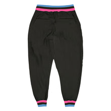 Load image into Gallery viewer, Custom Black Pink-Light Blue Sports Pants
