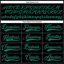 Load image into Gallery viewer, Custom Black Kelly Green Authentic Baseball Jersey
