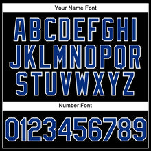 Load image into Gallery viewer, Custom Black Royal-White Authentic Baseball Jersey
