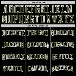 Custom Stitched Black Olive-White Sports Pullover Sweatshirt Hoodie