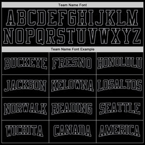 Custom Stitched Black Black-Gray Sports Pullover Sweatshirt Hoodie