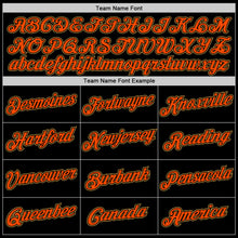 Load image into Gallery viewer, Custom Stitched Black Orange-Old Gold Sports Pullover Sweatshirt Hoodie
