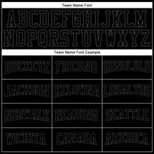 Load image into Gallery viewer, Custom Black Black-Steel Gray Authentic Throwback Basketball Jersey
