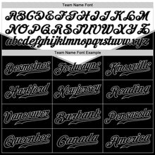 Load image into Gallery viewer, Custom Black Black-Gray 3D Pattern Design Multicolor Authentic Baseball Jersey
