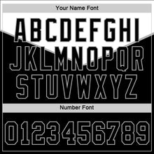 Load image into Gallery viewer, Custom Black Black-Gray 3D Pattern Design Multicolor Authentic Baseball Jersey
