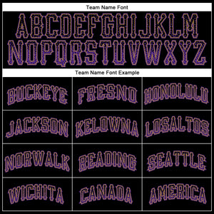 Custom Black Purple-Old Gold Authentic Drift Fashion Baseball Jersey
